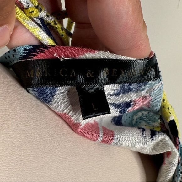 Gorgeous America and Beyond Chevron Pattern Beach Bathing Suit Coverup Dress - Picture 14 of 14